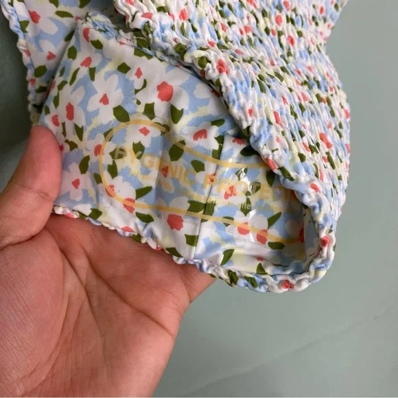 Free People Aila Blue Dandy Garden Swim‎ Bikini Bottoms Blue M